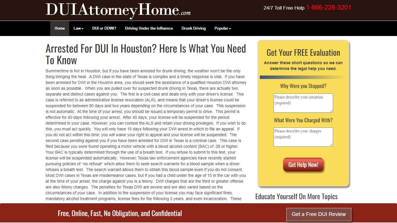 Arrested For DUI In Houston? Here Is What You Need To Know